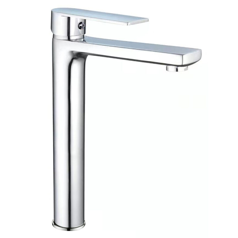 Buona qualità Rubinetto del bacino cromato a una maniglia Rubinetto termostatico dello zinco Materiale del montaggio a un foro del bagno Rubinetto del miscelatore del lavaggio manuale