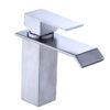 7163B High Quality Single-Hole Mounted Square Basin Faucet Mixer Thermostatic Waterfall Face for Bathroom School Stylish Contemporary Design - 7163B6
