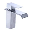 7163B Высокое качество одно отверстие монтируется квадратный бассейн смеситель термостатический водопад лицо для ванной комнаты школа стильный современный дизайн