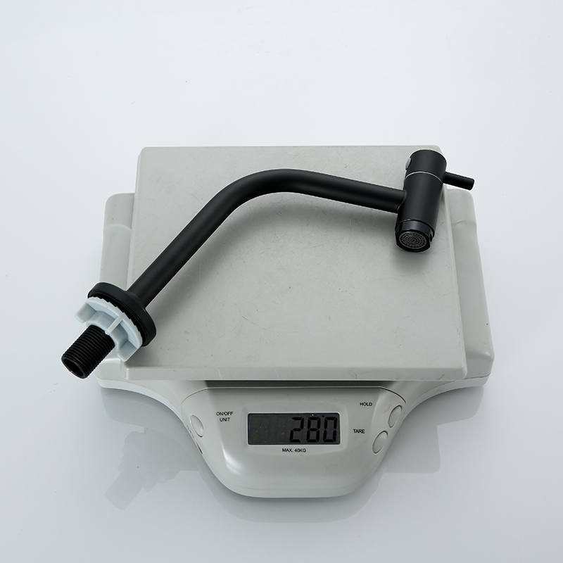 76 Robinetterie de lavabo en acier inoxydable 304 pour l'école et l'hôtel Robinet de lavabo noir avec robinet en laiton