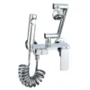 7963C-098P-Y93 Good Price Modern Chrome Brass Wall Mounted Kitchen Faucet Single Cold Flexible Sink Faucet Dual Handle Kitchen Taps Faucet