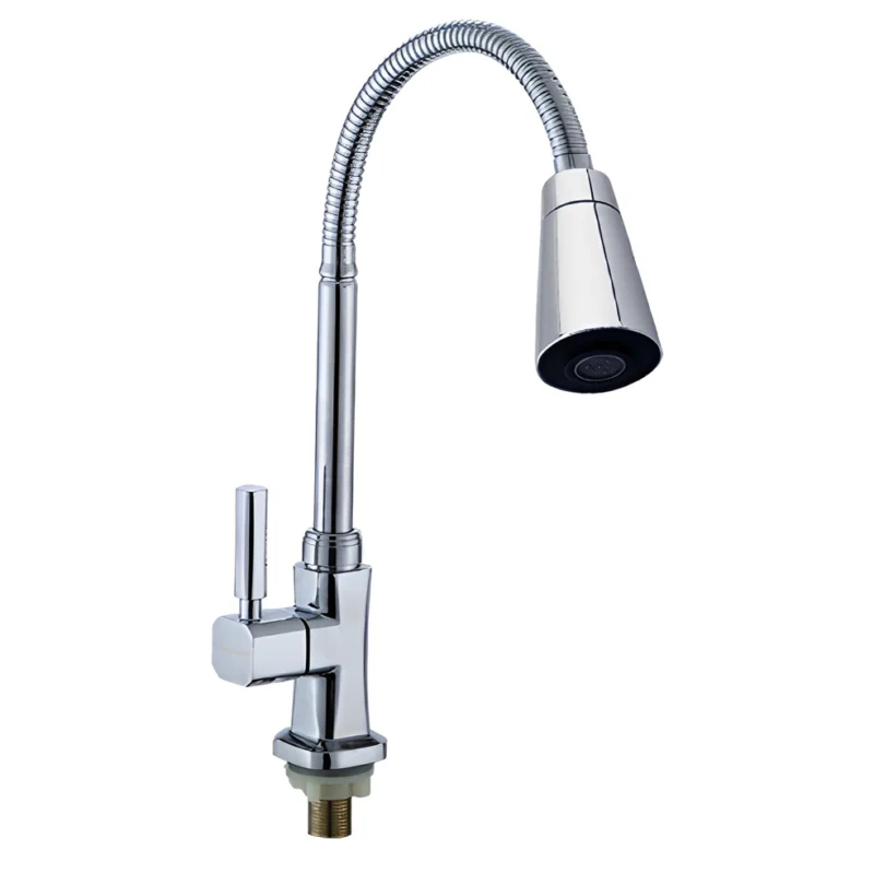 Best Selling Wall Mounted Single Lever Kitchen Tap Commercial Kitchen Faucet with Zinc Sink Single Cold Gourmet Faucet