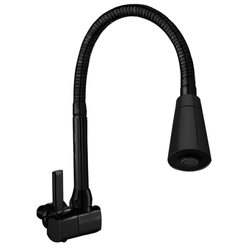 Best Selling Wall Mounted Single Lever Kitchen Tap Commercial Kitchen Faucet with Zinc Sink Single Cold Gourmet Faucet