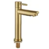 9002B6-124B6 Modern Single-Hole Antique Gold Tall Basin Faucet 304 Stainless Steel Single Cold Water Tap Brass Valve Core Ancient Design