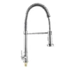 9504B4-156S-T11电镀-钢-立式-弹簧 Robinet de Cuisine Contemporain Chromé Simple Robinet d'Evier Froid Extension Acier Inoxydable Robinet de Cuisine à Ressort Tirant