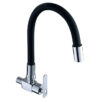 Factory Direct  Sale Single-Handle Black Matte Kitchen Faucet Single Cold Water Wall Faucet for Kitchen Sink Zinc Body Kitchen