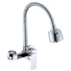 MYKONOS-04 Style luxueux Chrome Zinc Alloy Single-Hole Basin Faucet Mixer Faucet for Kitchen Hot Cold Features