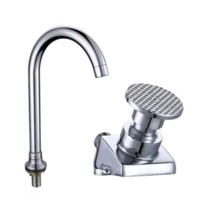 Good Price Brass Foot-Operated Automatic Faucet  Basin Pedal Tap for Bathroom Hospital Sink Mixer Accessory