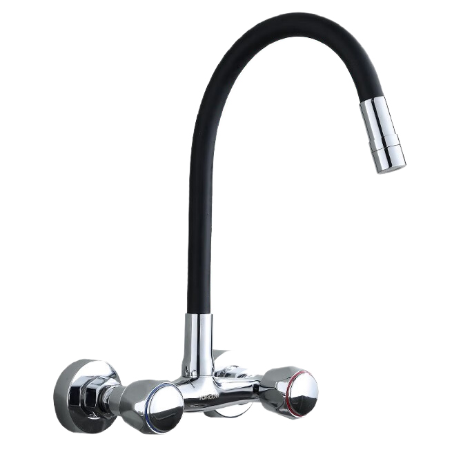 سعر جيد صنبور خلاط مطبخ بمقبض واحد بمقبض واحد مرن بمقبض واحد صنبور مطبخ بمقبض واحد أزرق ومعدني من الزنك