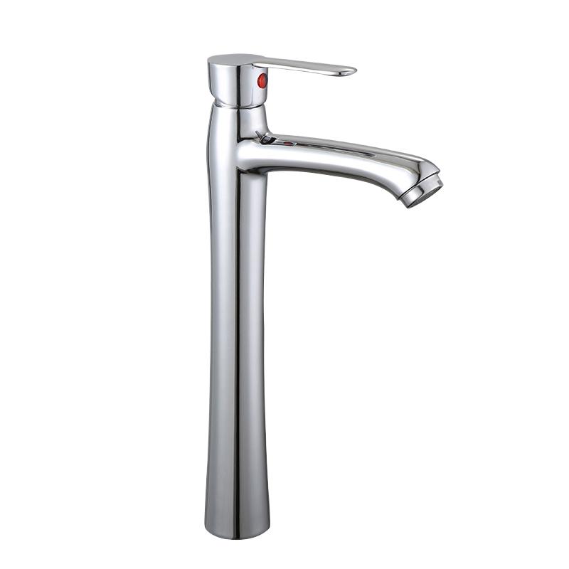 Factory Design New Traditional Single Cold Basin Faucet Chrome Plated Zinc Tap Zinc Tap Wash Basin Faucet for Bathroom Cold