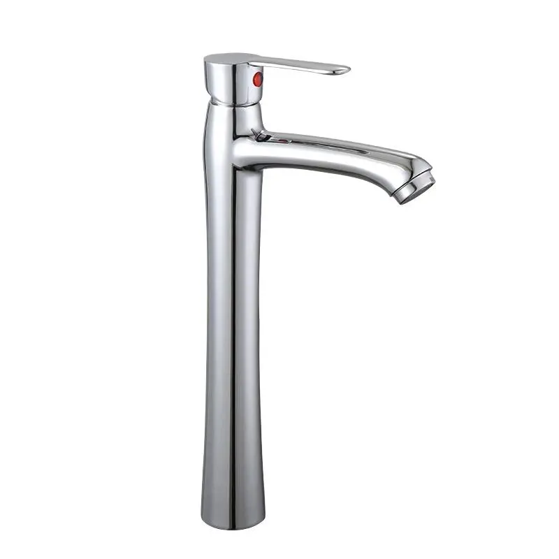 Factory Design New Traditional Single Cold Basin Faucet Chrome Plated Zinc Tap Zinc Tap Wash Basin Faucet for Bathroom Cold