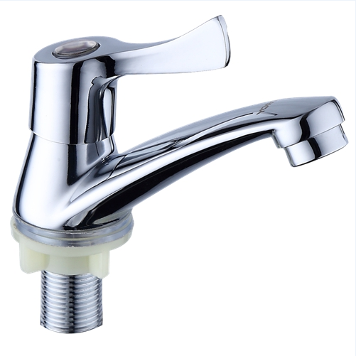 Rubinetto a parete di stile moderno di alta qualità Rubinetto con corpo in zinco per alberghi e giardini Corpo lungo Accessori per rubinetti in plastica