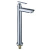 201 Stainless Steel Basin Tap Modern Design Single Cold Water Faucet Zinc Handle Thermostatic Features for Sanitary Health Sinks
