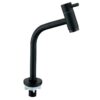 Fancy 304 Stainless Steel  Basin Taps Metered Faucets for School Hotel Use Black Wash Basin Tap with Brass Valve Core
