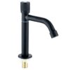 304 Stainless Steel Single Cold Water Basin Sink Faucet with Long Spout Modern Design Single Hole Mount