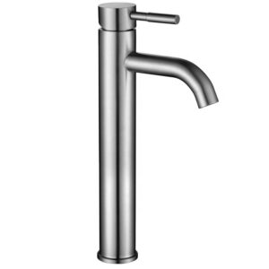 Vintage Wash Basin Faucet 304 Stainless Steel Single Handle Hot Cold Mixer Deck Installation for Hotel