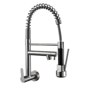 High Quality Contemporary Single Cold Kitchen Faucet 201 Stainless Steel Kitchen Faucet Flexible Spout Brass Kitchen Faucets