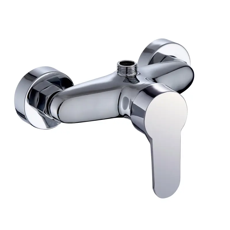 Hot Sale Modern Chrome Shower Faucet Wall Mounted Rain Sprayer for Commercial Bathroom Stylish Modern Shower Mixer