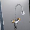 High-End Double Handle Zinc Chrome Kitchen Faucet Deck Mounted Hot & Cold Water Sink Tap Good Price for Quality Kitchen Faucet