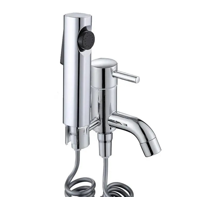 Bidet à main multifonctionnel de qualité commerciale, économique, à eau froide unique, Shattaf Sanitary Ware Cleaning Feature