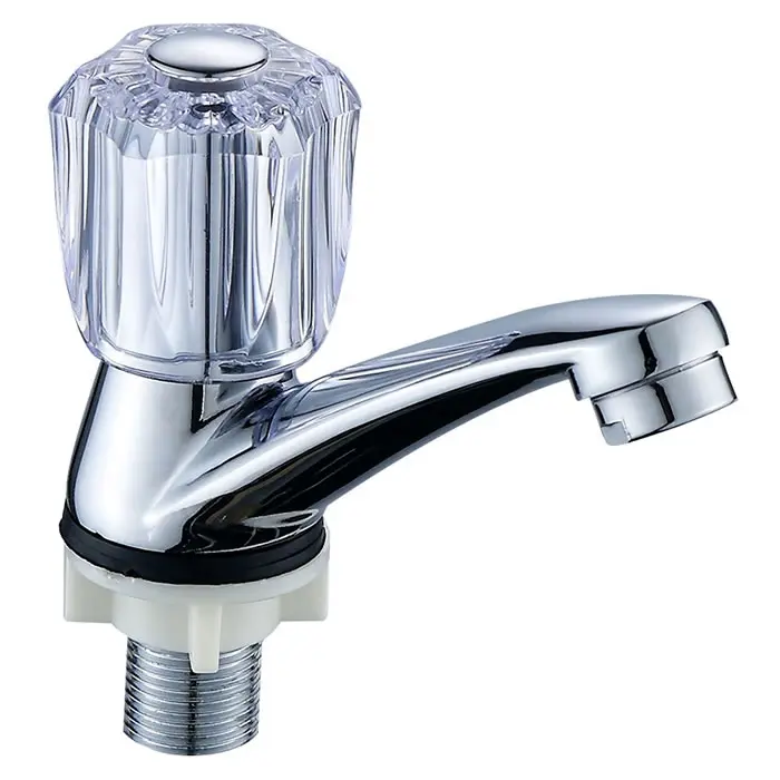 Wandmontage Koud Water Sink Kraan, Enkele Handvat Messing Tap voor Keuken Tuin Outdoor Wasbak Met Roestvrij Stalen Buis, Verchroomd