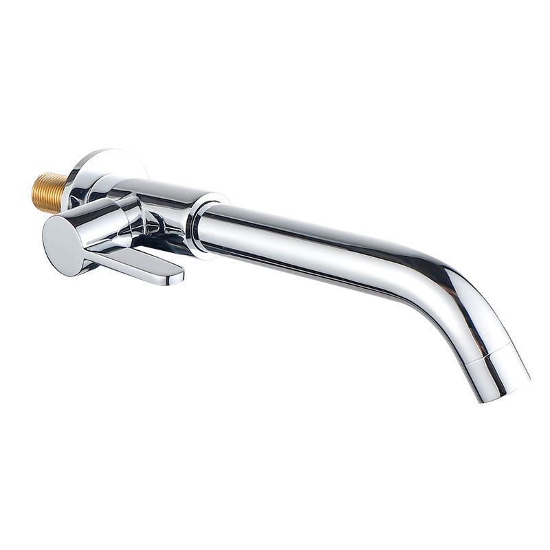 High Quality Modern Stainless Steel Single Cold Water Basin Faucet Wall Mount Modern Bathroom Faucet