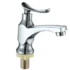 32 Factory Wholesale Sanitary Ware-Single Cold Water Basin Sink Faucet Brushed Nickel Finish Single Handle Zinc Alloy Faucet