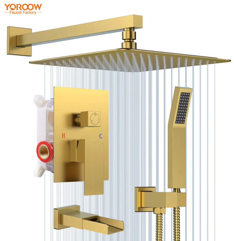 Douchegarnituur van messing: Uitmuntende productie en innovatie