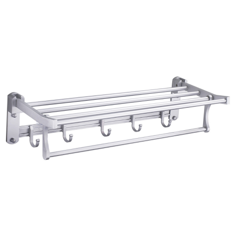 Modern Design Stainless Steel 304 Bathroom Folding Towel Rack Heated Bath Towel Rail Bar for Hotels