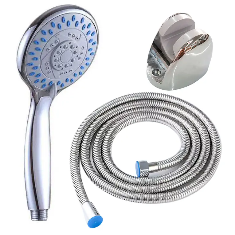 ContemporainSystème de douche en trois parties Tuyau de douche flexible en plastique Pomme de douche pourSalle de bains