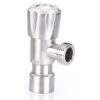 2 Wholesale Factory Stainless Steel Brushed G1/2 Angle Stop Valve 304 Bathroom Faucet Accessory for Kitchen Use Angle Cock Valve