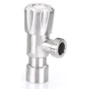 2 Wholesale Factory Stainless Steel Brushed G1/2 Angle Stop Valve 304 Bathroom Faucet Accessory for Kitchen Use Angle Cock Valve
