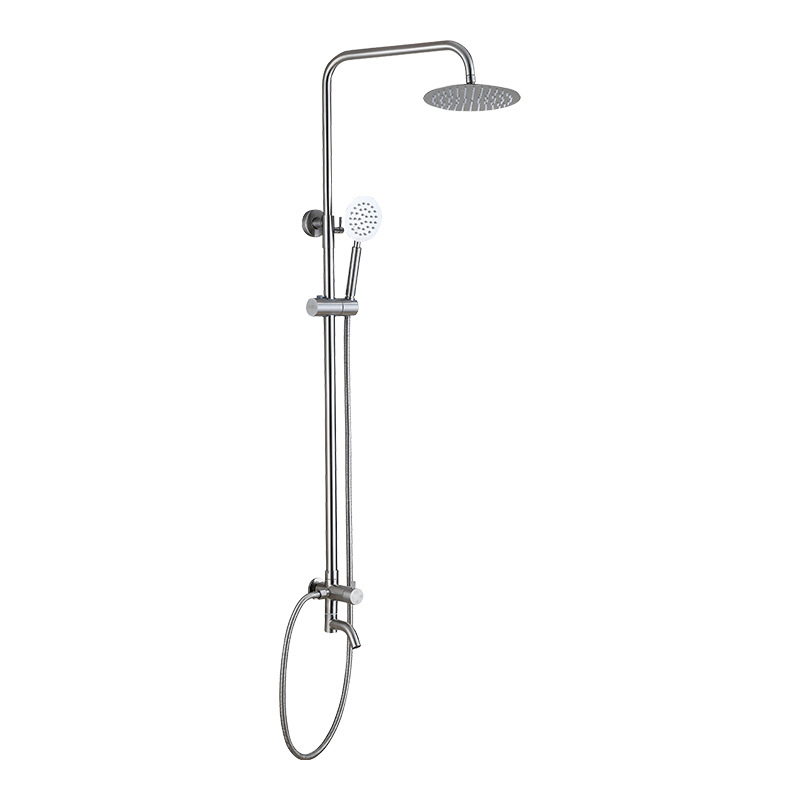 Contemporary Single-Handle Rainfall Shower Set Luxury Stainless Steel Rain System Multiple Jets Faucet Bath Shower Faucets