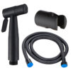3608B4-T1 Good Price 201 Stainless Steel Handheld Bidet Sprayer Kit Black Wall Mounted with Easy Installation Durable Flexible Shower Hose