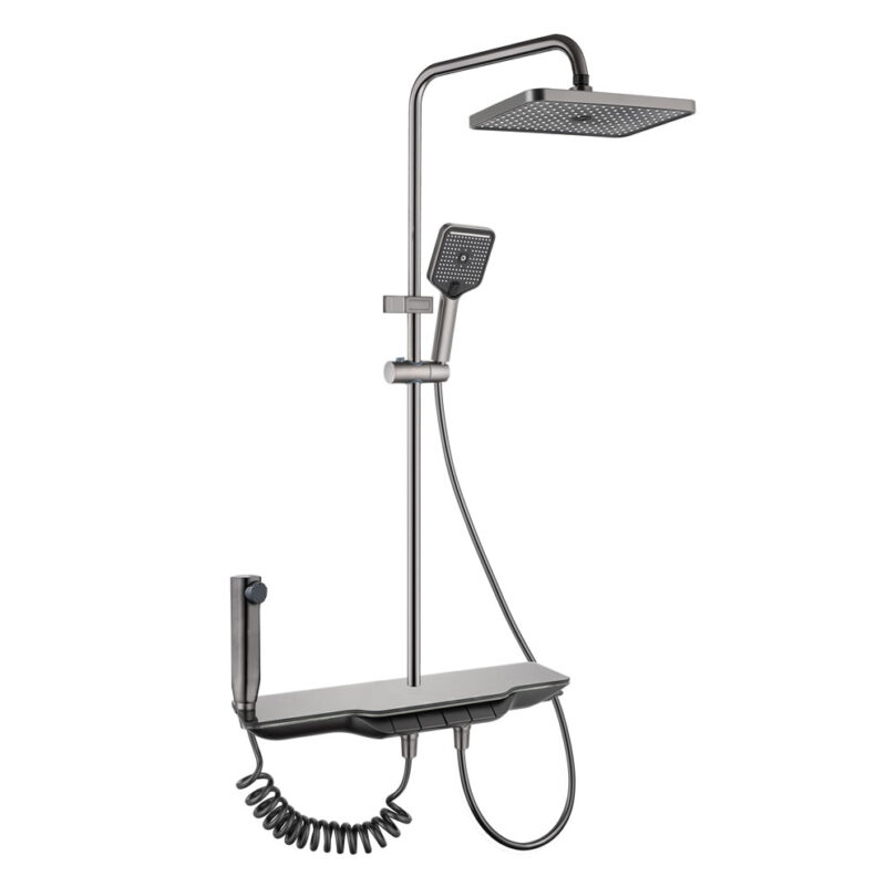 Good Price Hot Cold Mixed Water Household Single Handle Chrome Ceramic Valve Chrome Polished Shower Set Rain Bath Shower Faucets