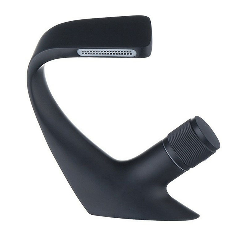 Modern Matte Black Brass Single-Handle Basin Faucet Cold Hot Waterfall with Rotating Feature for Hotel& Apartment