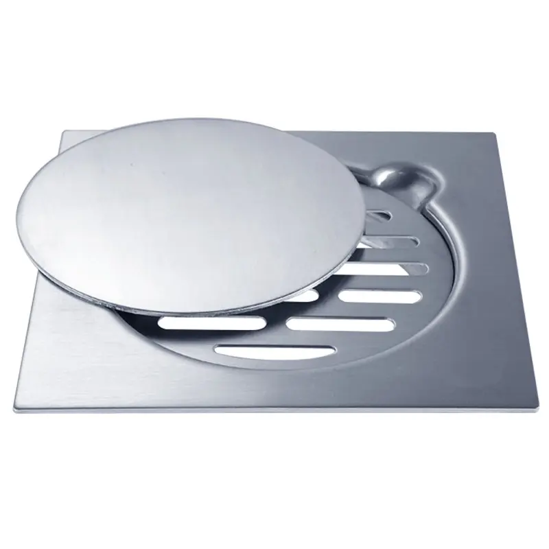 Хорошая Цена Нержавеющая Сталь Квадратный Душ Аксессуар Слив 201 Яркий Стальной Напольный Слив для Гостиниц Яма Приспособление Аксессуар