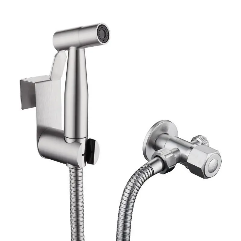 Hot Price Wall Mounted 304 Stainless Steel Bidet Set High Pressure Handheld Bidet Sprayer for Toilet Women's Cleaning Bathroom