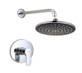 Современный дизайн хром душ набор системы скрытый дождь ванна латунь горячей холодной воды ванная комната кран аксессуары не встраиваемые