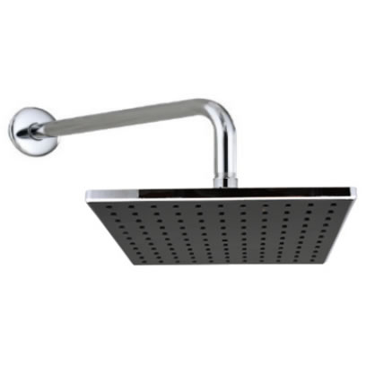 Modern Square Chrome Rainfall Shower Faucet Concealed Commercial Popular Bathrooms Accessory