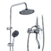 巴拉圭-圆样品-大 Robinetterie de Salle de Bain Mono-Manche en Laiton de Haute Qualité Rainfall Chrome Polished Shower Robinetterie de Salle de Bain Douche