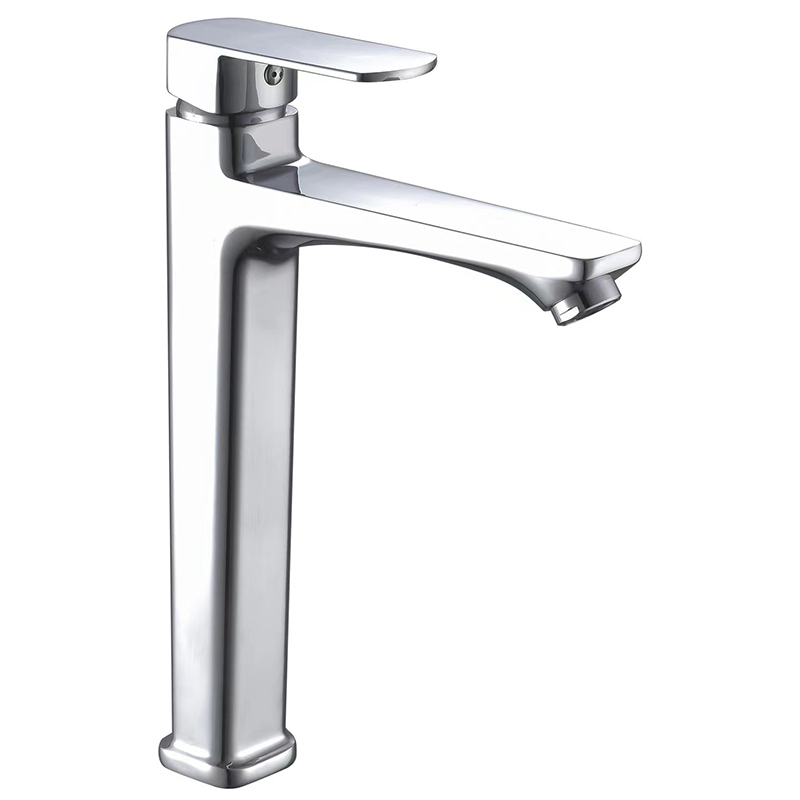 Factory Direct Sales Single-Hole Chrome Zinc Alloy Basin Faucet Thermostatic Hot & Cold Water Mixer for Hall