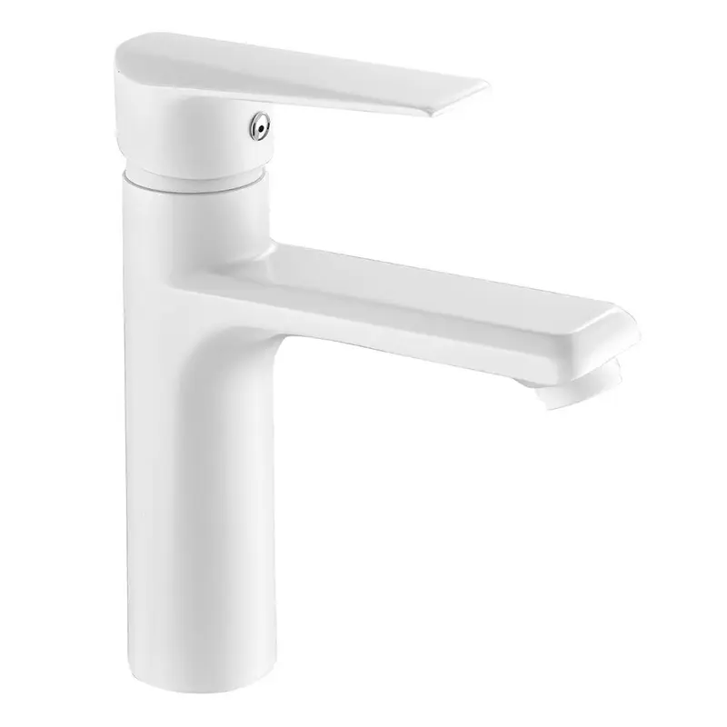 Vintage rubinetto lavabo a una maniglia rubinetto rubinetto da incasso rubinetto di lavaggio bianco rubinetto a un foro rubinetto del bacino