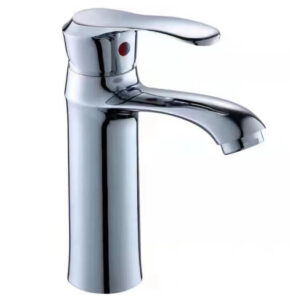 Cost-Effective Chrome Zinc Alloy Basin Faucet Deck Mounted Hot Cold Basin Mixer  for Commercial Residential Use for Mall