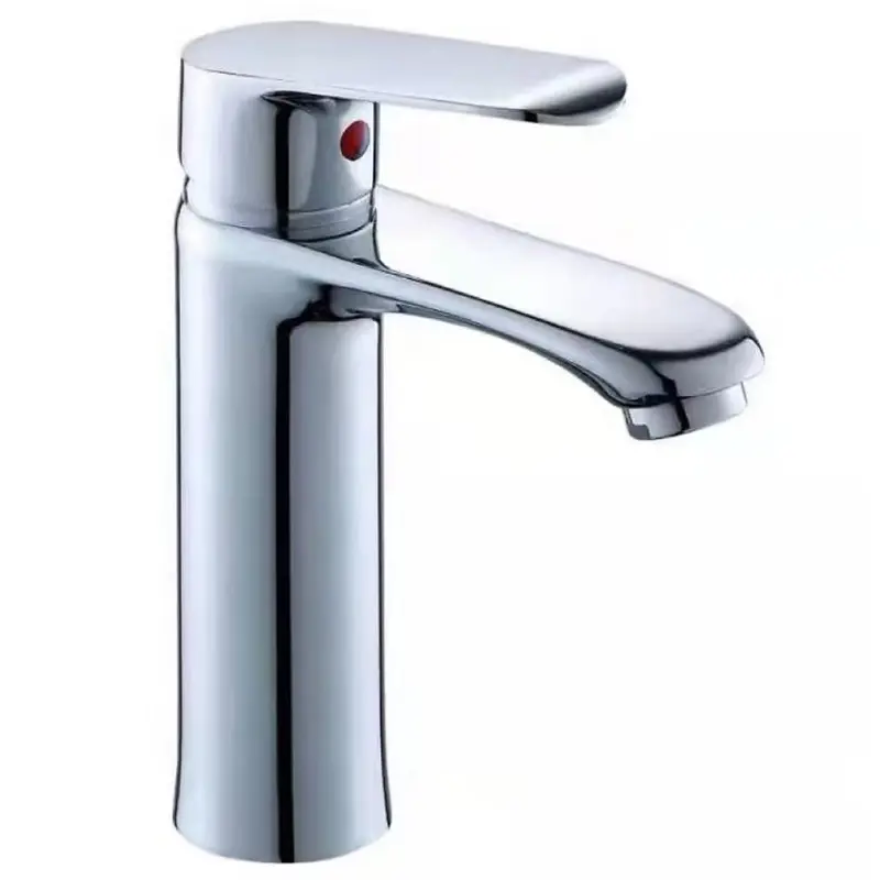 Premium Modern Design Single-Hole Chrome Basin Faucet Mixer Tap for School and Hotel Apartment Use