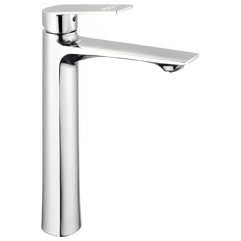 Modern Single-Handle Chrome Basin Faucet Sturdy Hot and Cold Water Single Hole Design for Home Bathroom