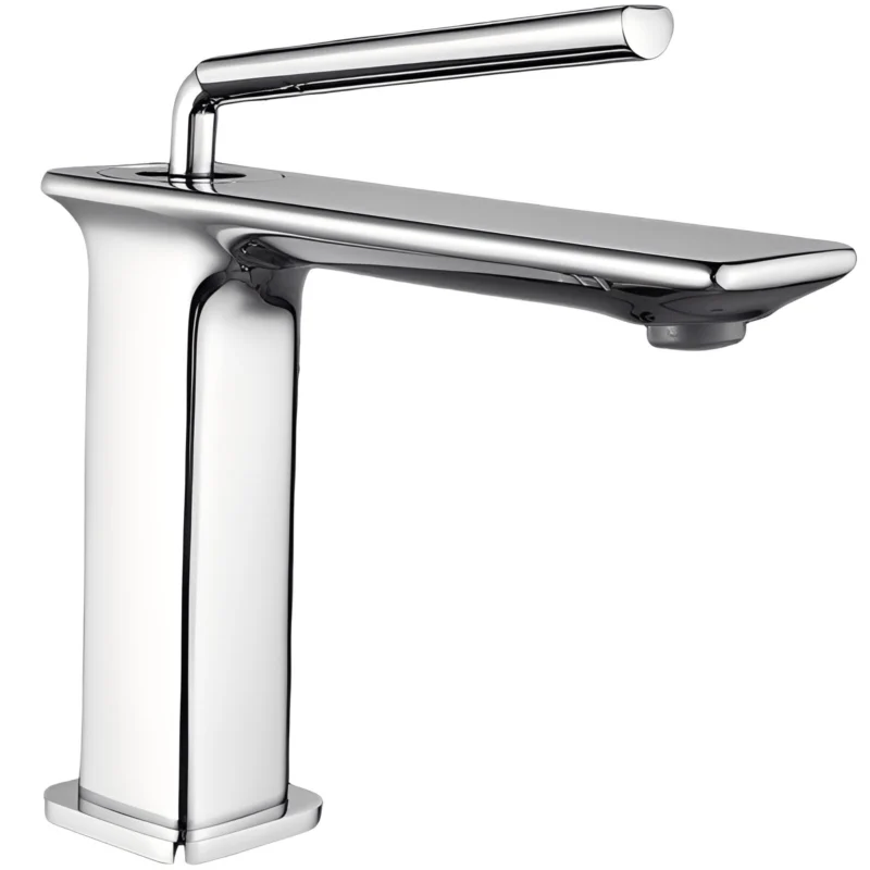 Modern Zinc Hot/Cold Water Mixer Basin Tap Faucet with Ceramic Valve Core Wash Hand Deck Mounted for Bathroom Bedroom Hotel