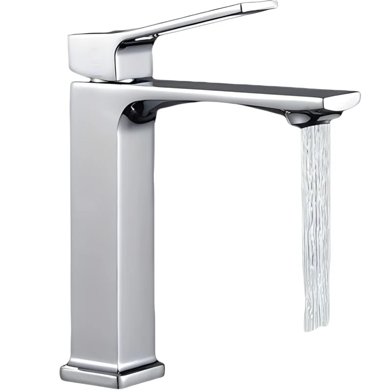 YOROOW Zinc Chrome Single Handle Deck Mount Modern Thermostatic Single Hole Mixer Faucet Bathroom Sink Faucet Basin Taps
