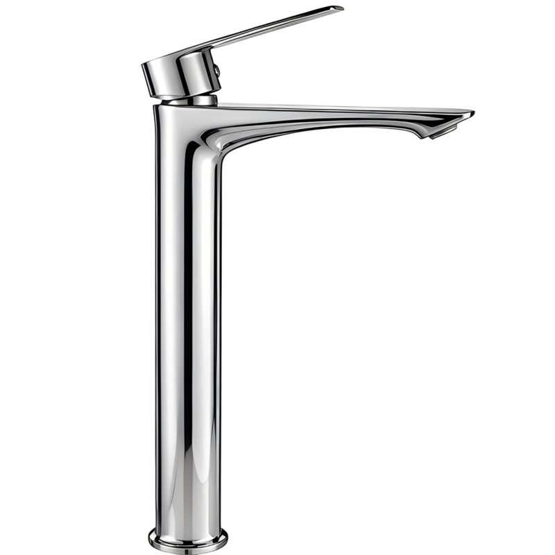 Modern Single-Hole Thermostatic Bathroom Basin Faucet Cold Hot Water Chrome-Plated Zinc-Alloy Mixer Tap for Bedroom Deck Mounted