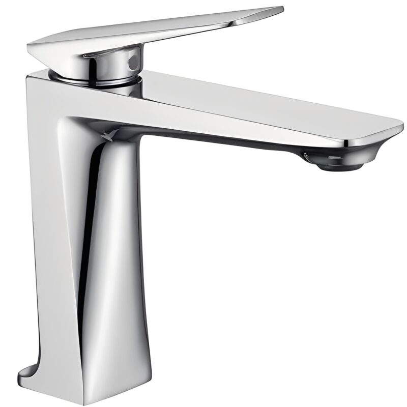 Factory Direct Price Single Handle Zinc Alloy Bathroom Basin Taps Faucet Hot-Cold Water Mixer with Ceramic Valve Core for Hospital Use